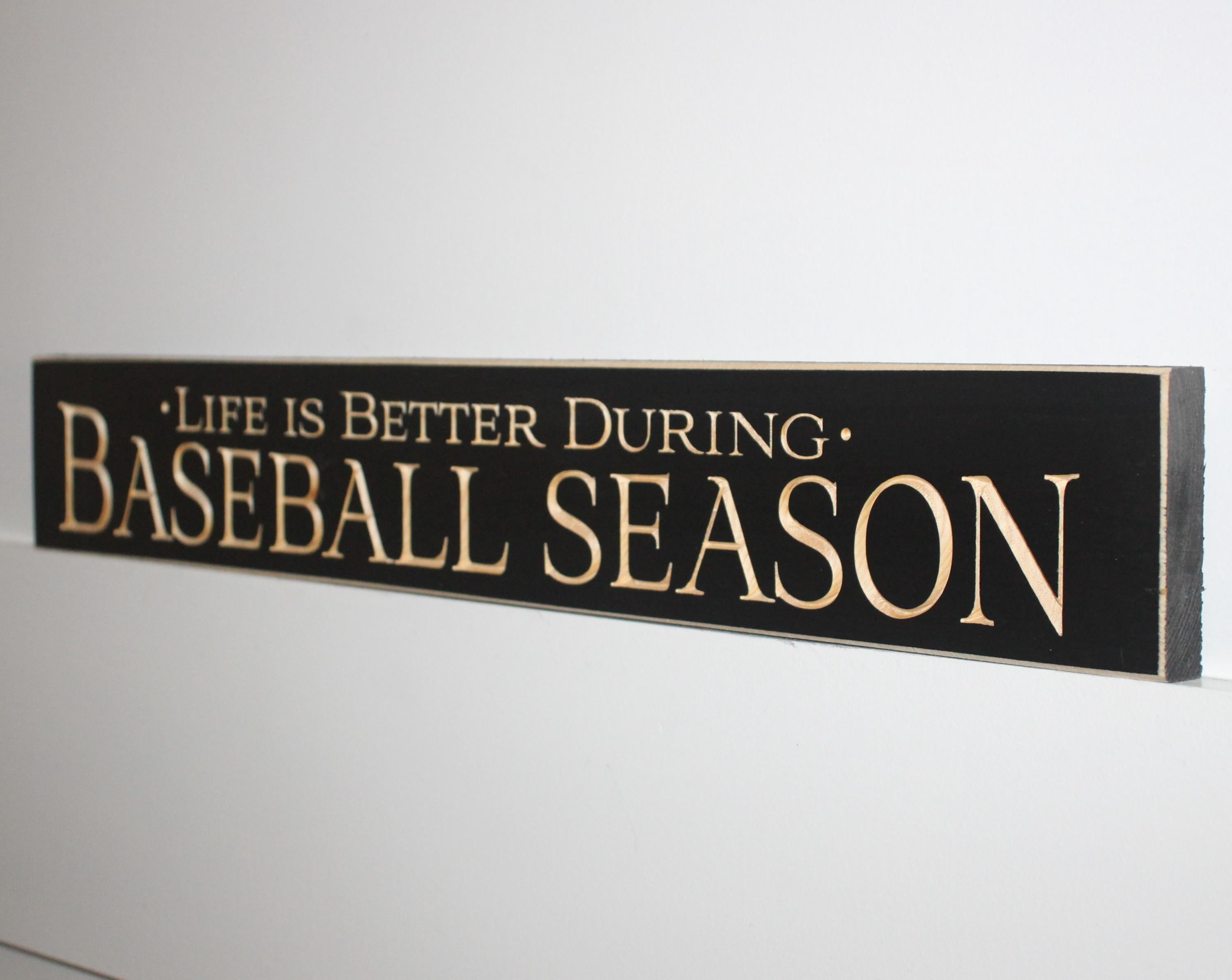 Baseball Wood Sign: Mancave Decor, Coach, Player, Team Gift