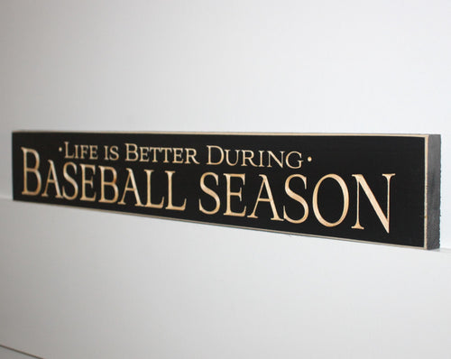 Baseball Wood Sign: Mancave Decor, Coach, Player, Team Gift