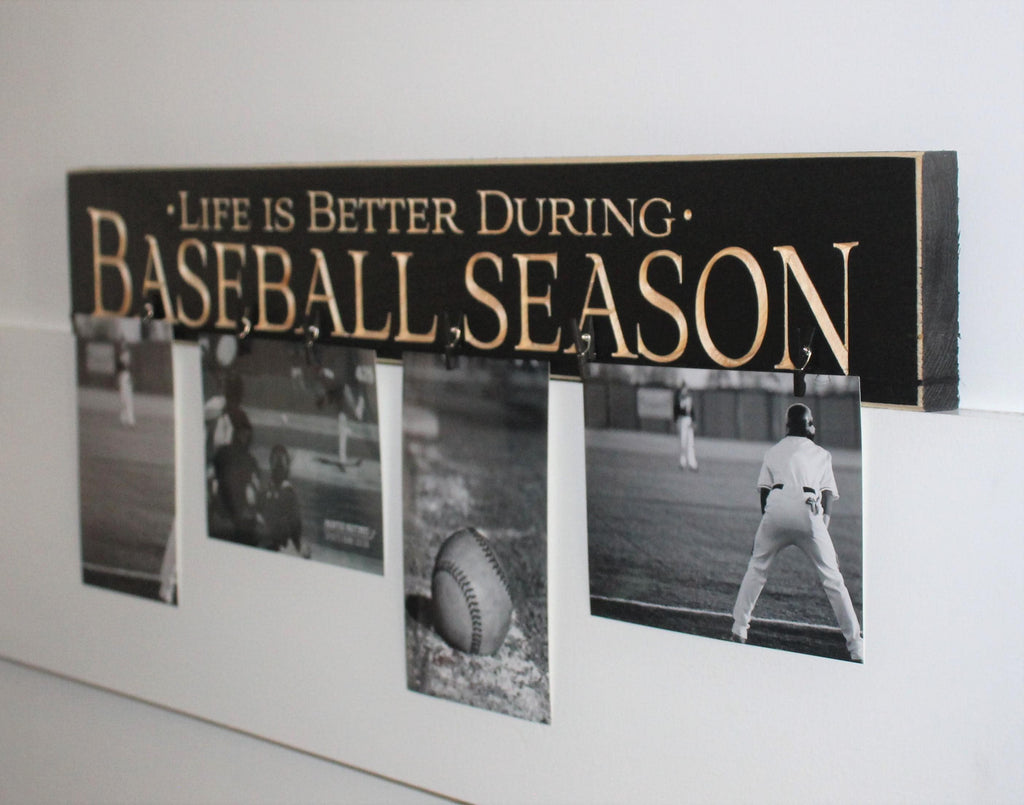 Baseball Photo Display: Man Cave Decor, Baseball Player or Coach Gift