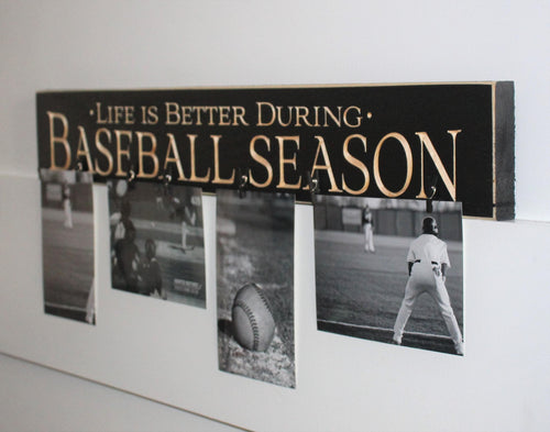 Baseball Photo Display: Man Cave Decor, Baseball Player or Coach Gift