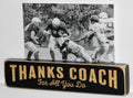 Coach Photo Display: Laser Cut Wood, End of Season Gift, Baseball, Softball, Lacrosse, Track, Volleyball