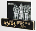 Team Mom Photo Display: Laser Cut Wood Sports Picture Frame