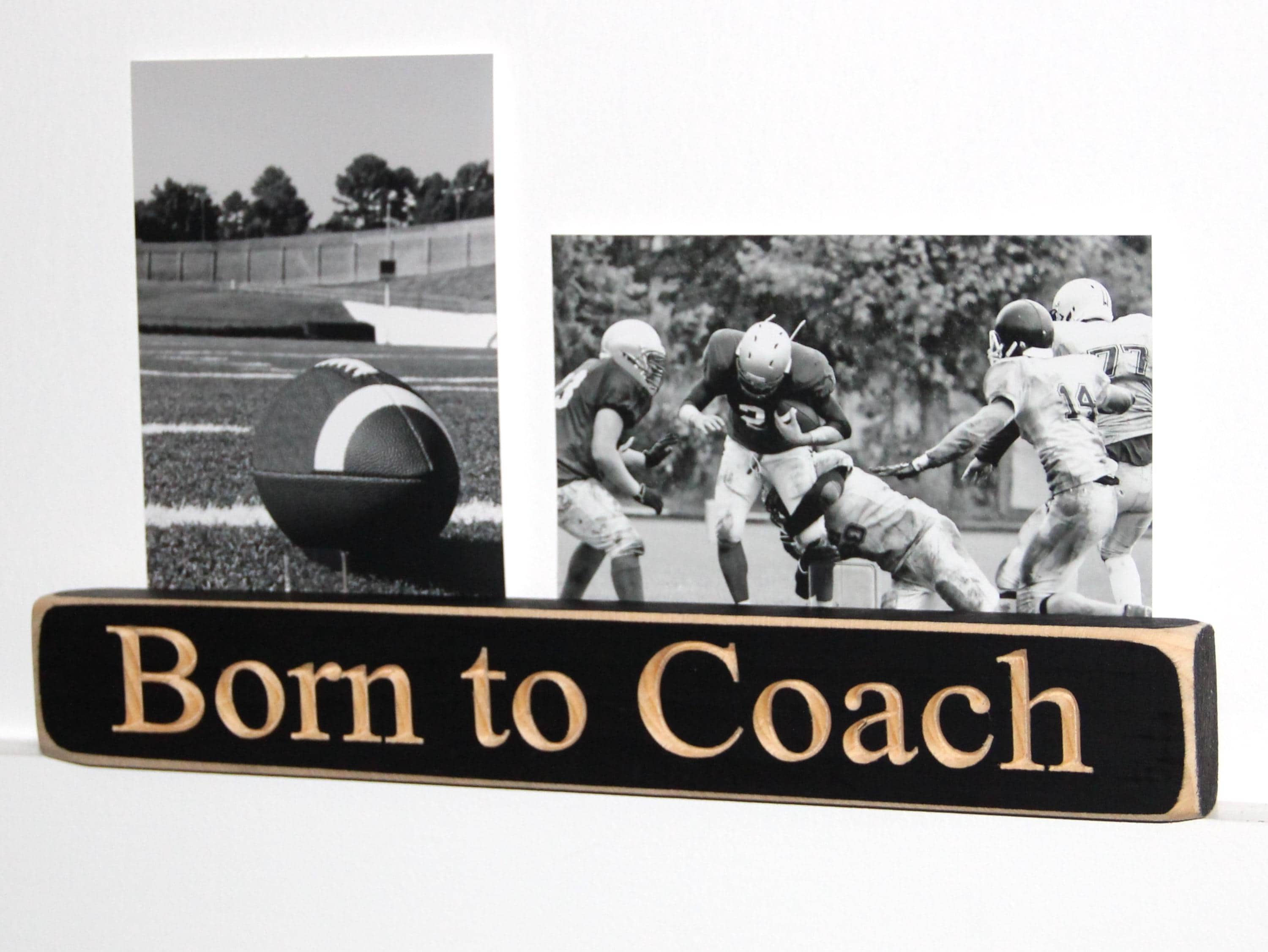 Personalized Coach Photo Display: 'Born to Coach' Frame, Baseball Team Gift, All Sports