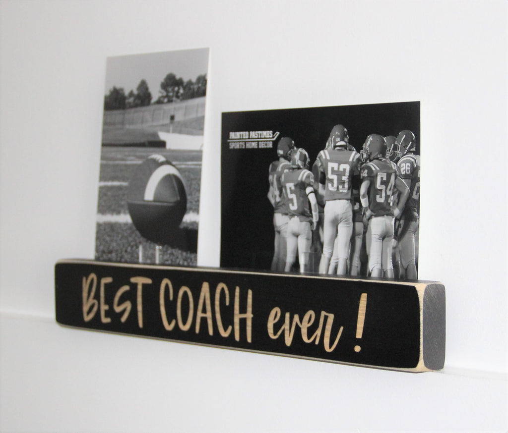 Personalized Coach Photo Display: 'Best Coach Ever' Frame, Baseball Team Gift, All Sports