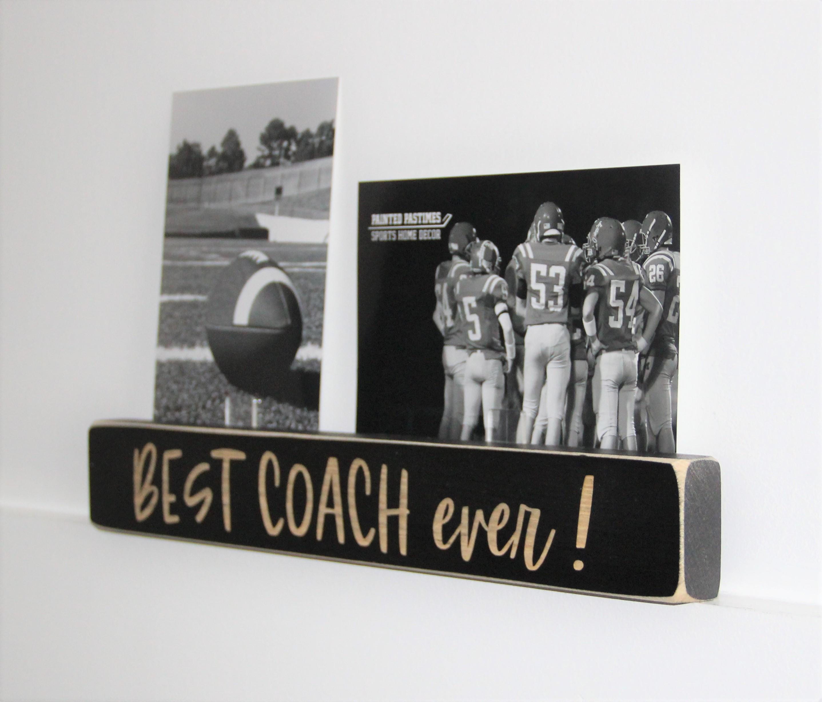 Personalized Coach Photo Display: 'Best Coach Ever' Frame, Baseball Team Gift, All Sports