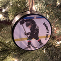 Personalized Hockey Puck Photo Ornament: Custom Christmas Gift