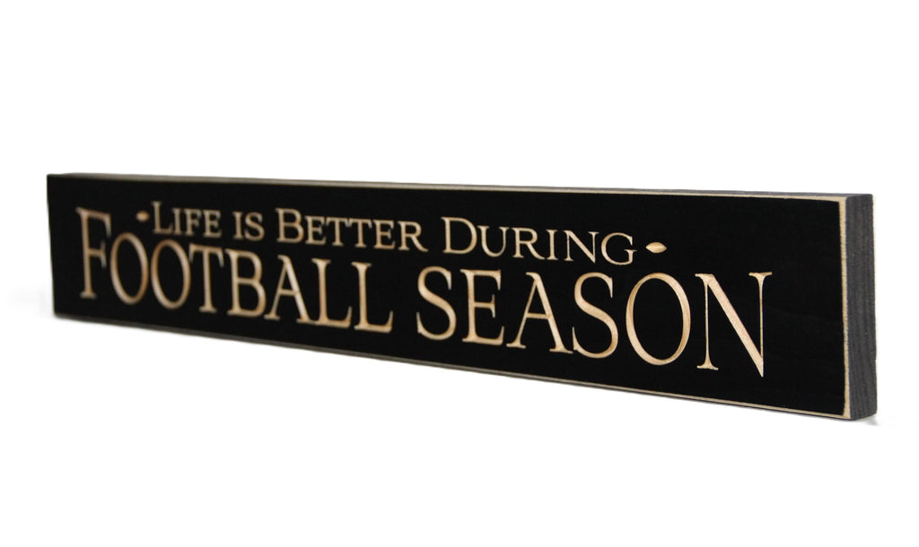Football Sign: Wood, Football Player, Coach, Fan Gift