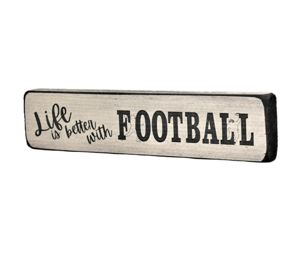 Football Wood Sign: Coach Gift, Player Gift, Team Decor