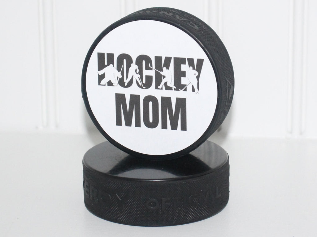 Hockey Mom Gift: Puck Photo Display - Hockey Room Decor