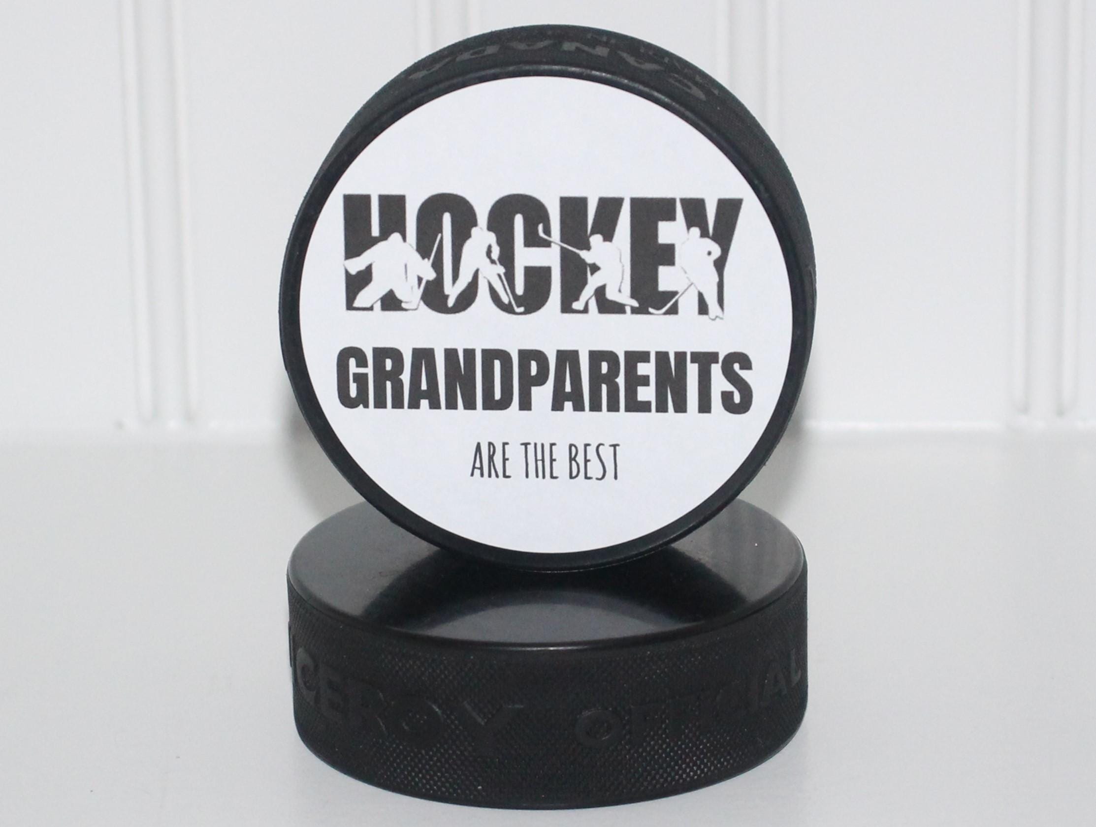 Hockey Dad Gift: Puck Photo Frame - Hockey Room Decor