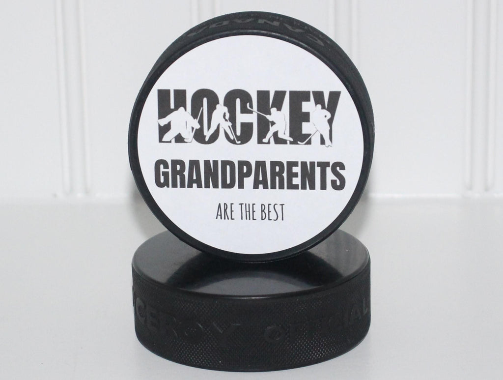 Hockey Dad Gift: Puck Photo Frame - Hockey Room Decor