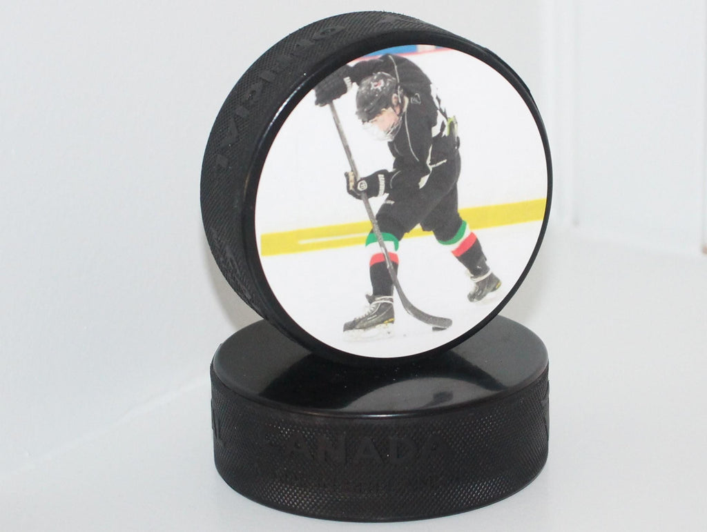 Hockey Grandparents Photo Frame - Puck Picture Display