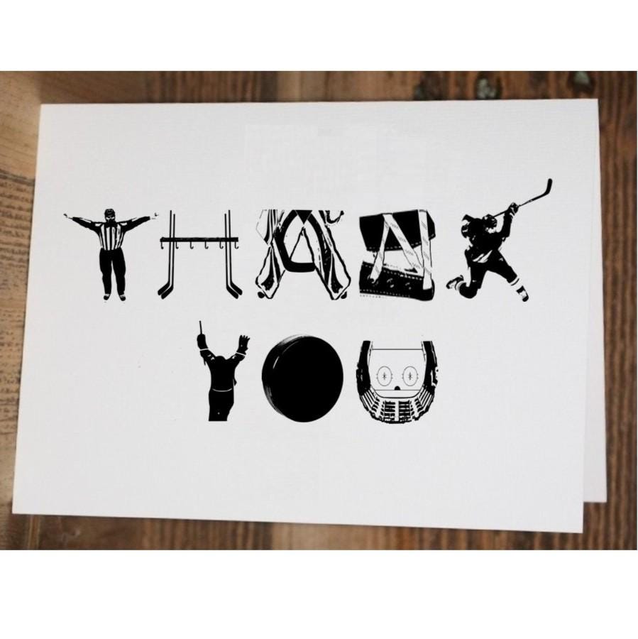 Hockey Birthday Card: Hockey Player Gift