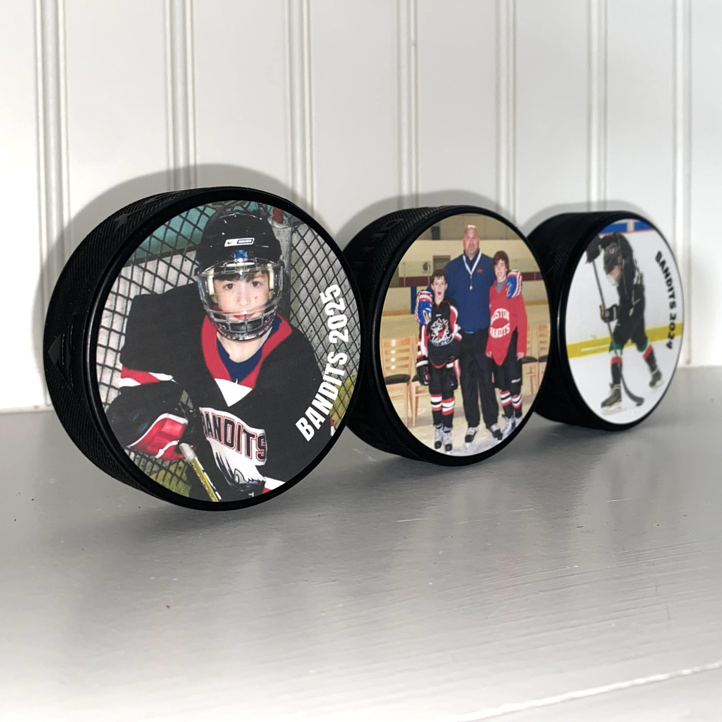 Custom Photo Hockey Puck: Personalized Hockey Gift