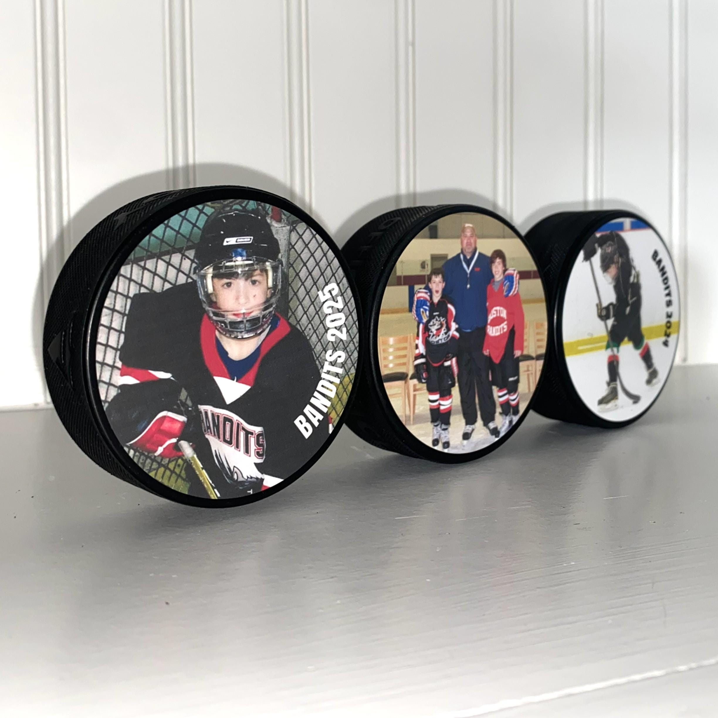 Custom Photo Hockey Puck: Personalized Hockey Gift