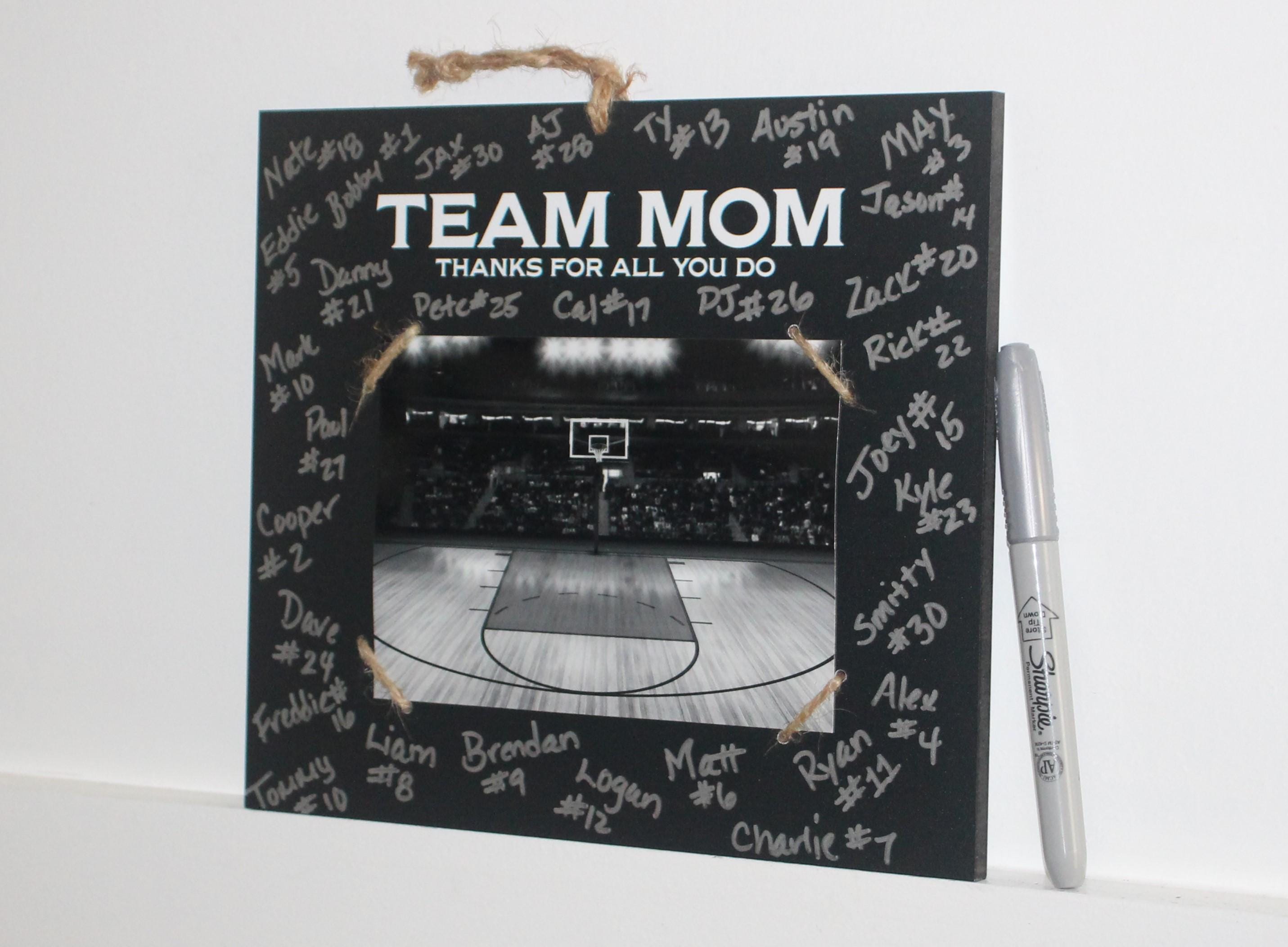 Personalized Team Mom Photo Display: Sports Gift