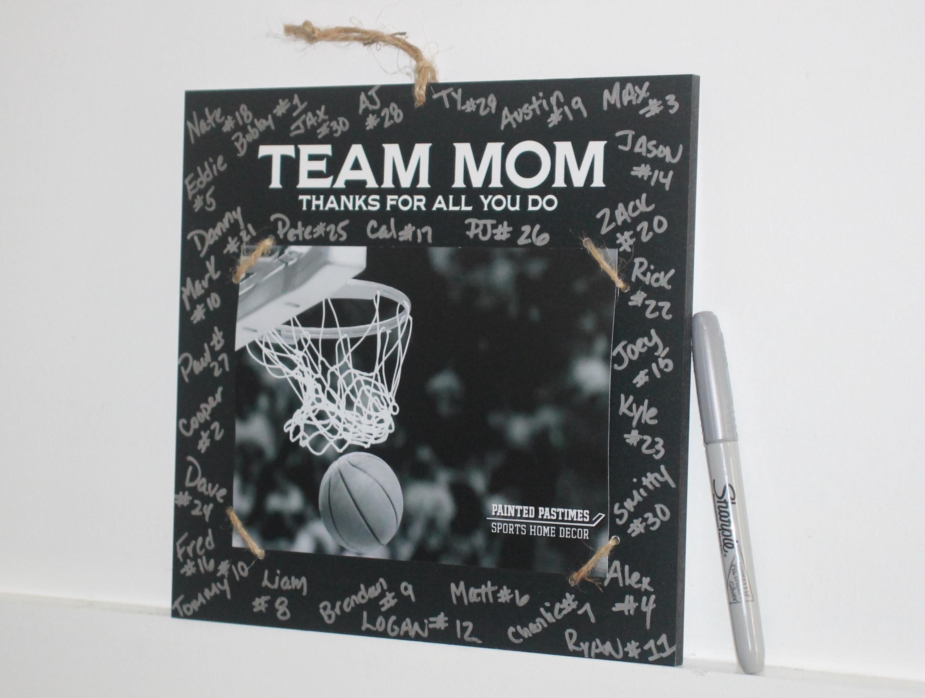 Personalized Team Mom Photo Display: Sports Gift