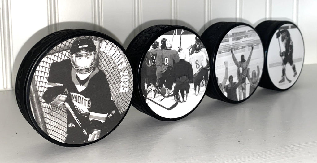 Hockey Grandparents Photo Frame - Puck Picture Display