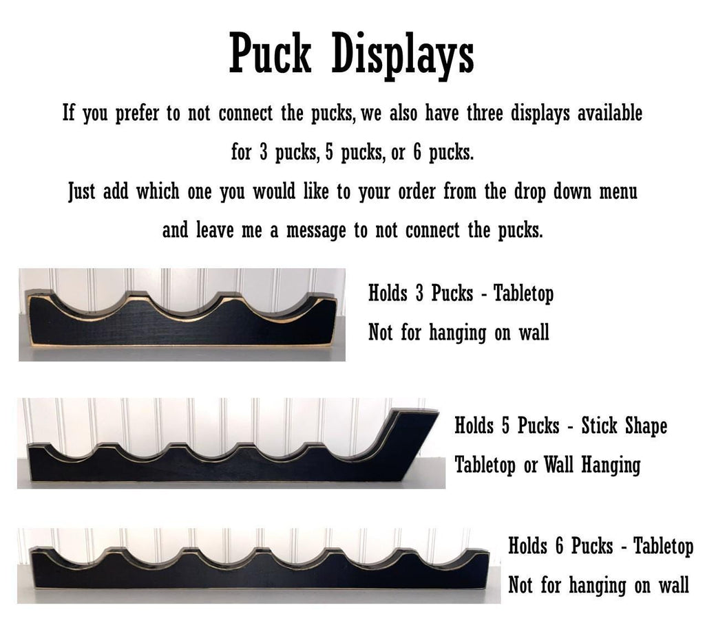 Hockey Grandparents Photo Frame - Puck Picture Display