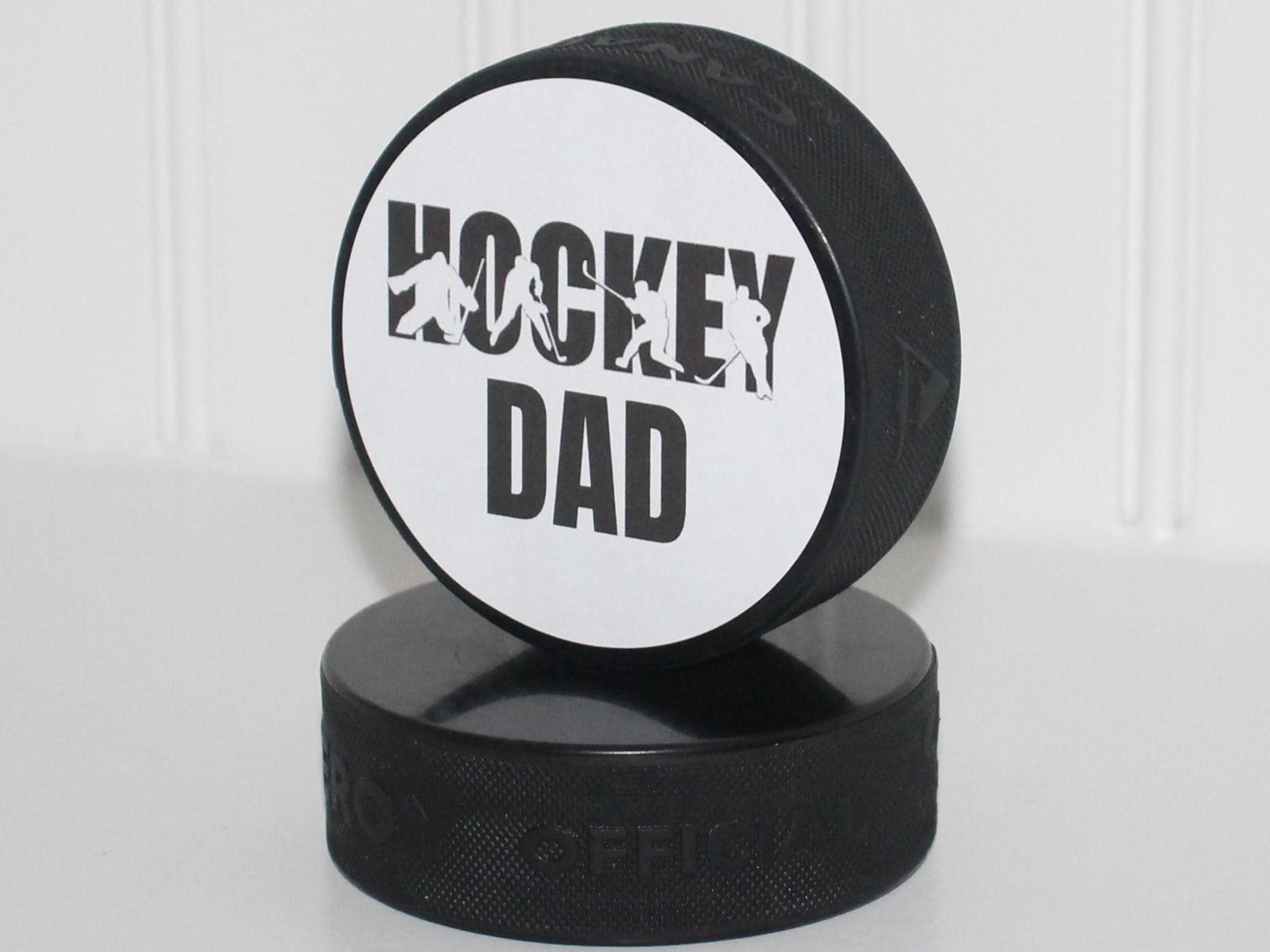 Hockey Grandparents Photo Frame - Puck Picture Display