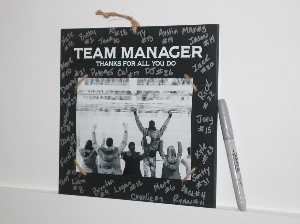 Team Manager Photo Frame: Sports Thank You Gift