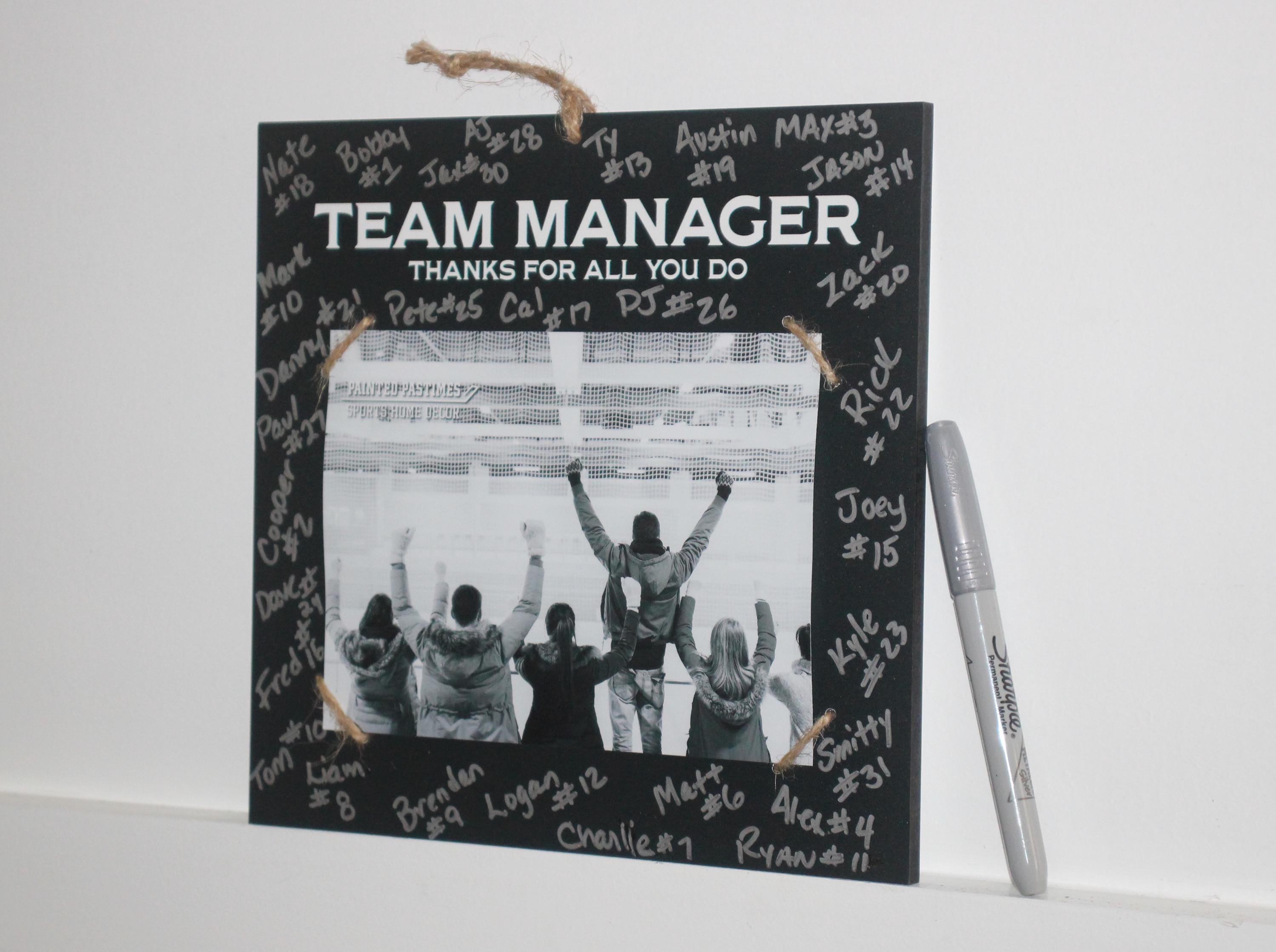 Personalized Team Mom Photo Frame: End of Season Sports Gift, Lacrosse, Baseball, Softball, Track