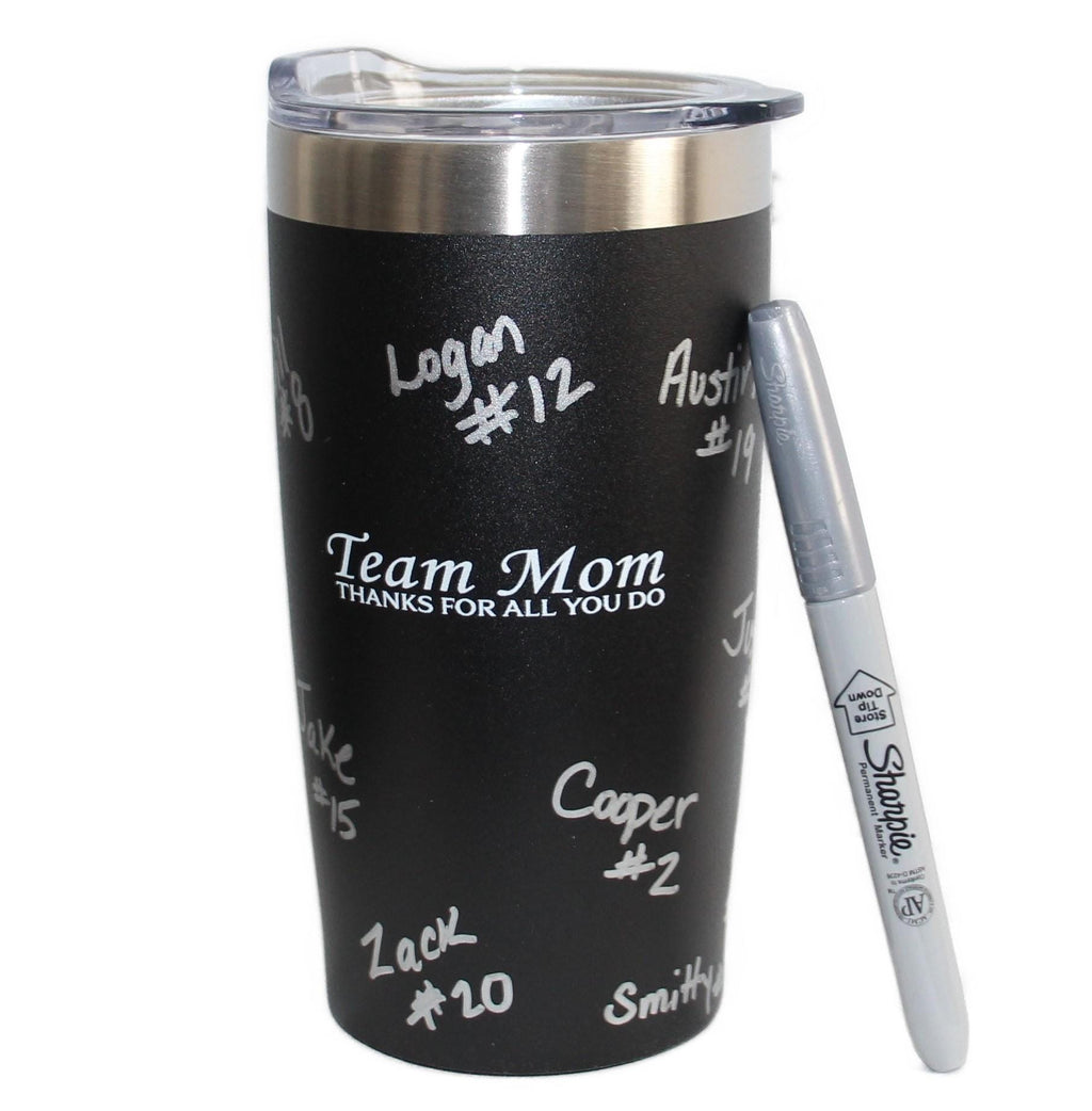 Personalized Team Mom Tumbler: Travel Mug, End of Season Gift