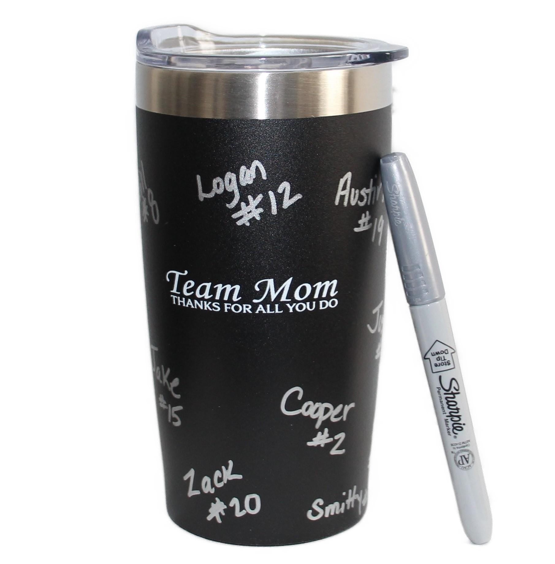 Personalized Team Mom Tumbler: Travel Mug, End of Season Gift