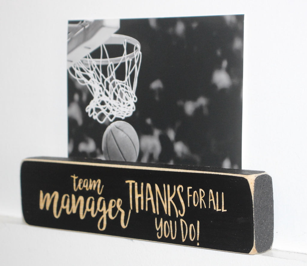 Coach Photo Display: Laser Cut Wood, End of Season Gift, Baseball, Softball, Lacrosse, Track, Volleyball