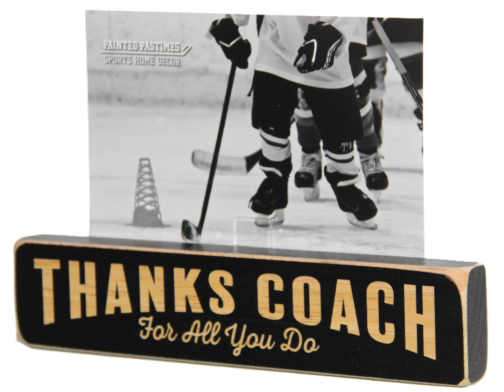 Team Mom Photo Display: Laser Cut Wood Sports Picture Frame
