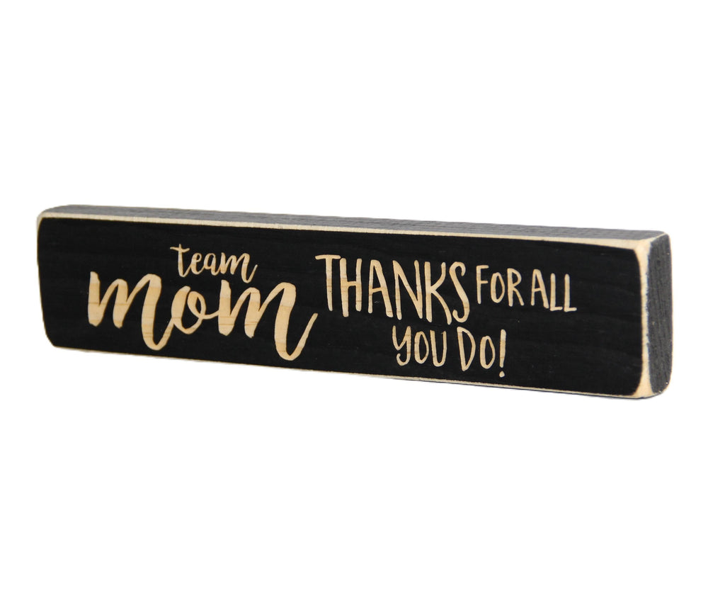 Team Mom Gift: Wood Sign, Sports Photo Display Option, Baseball, Softball, Lacrosse, Volleyball, Soccer, Track