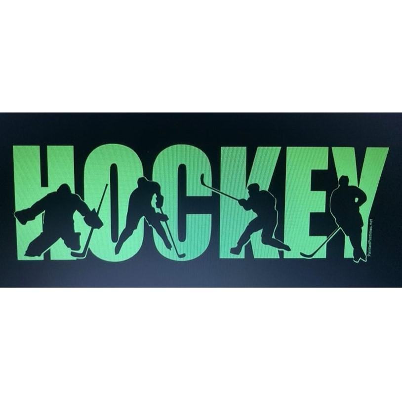 Hockey Goalie Pillowcase: Brick Wall Design, Glow in the Dark Option