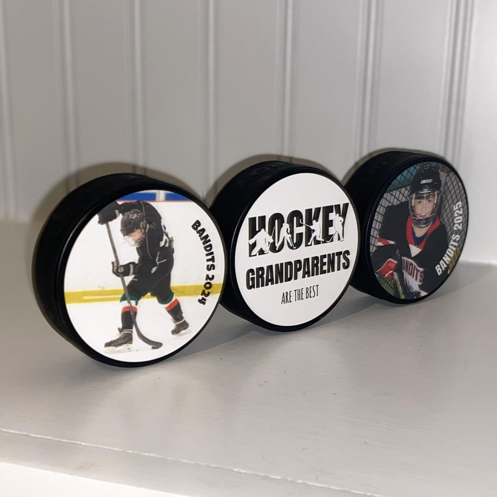 Personalized Hockey Coach Gift: Puck Photo Display, Custom Team Present