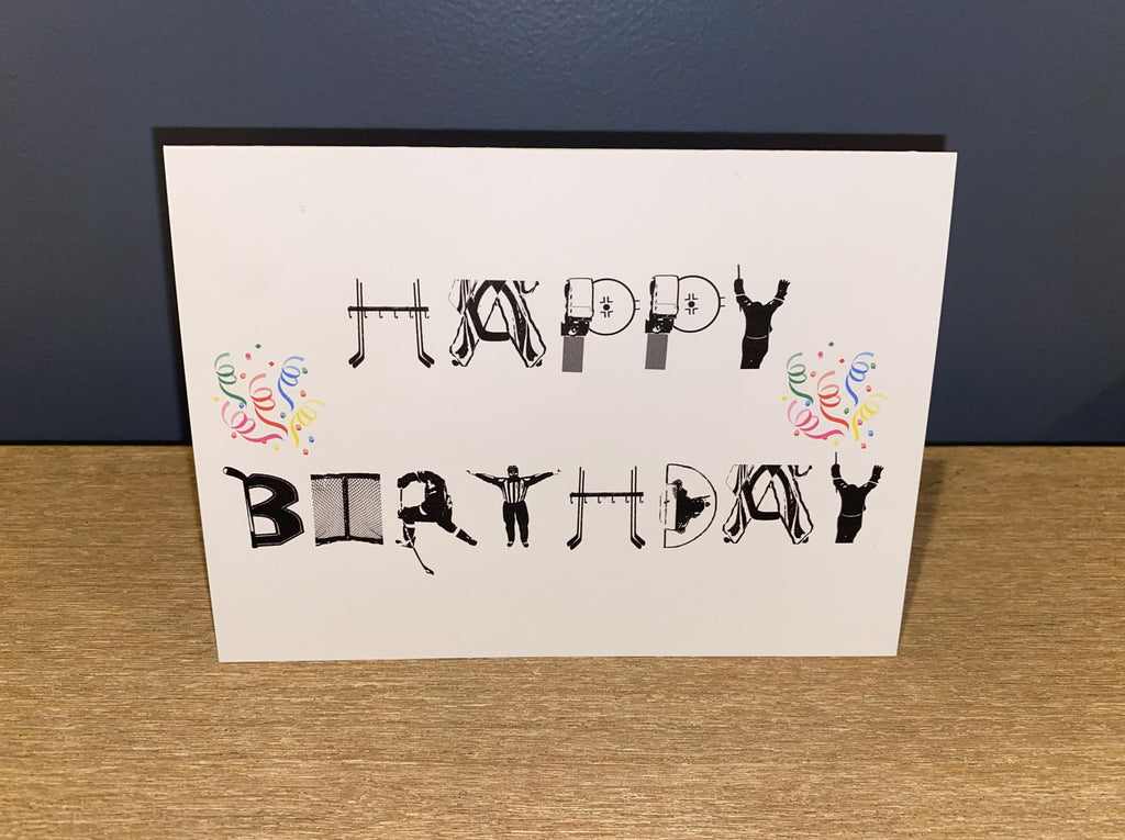 Hockey Birthday Card: Hockey Player Gift