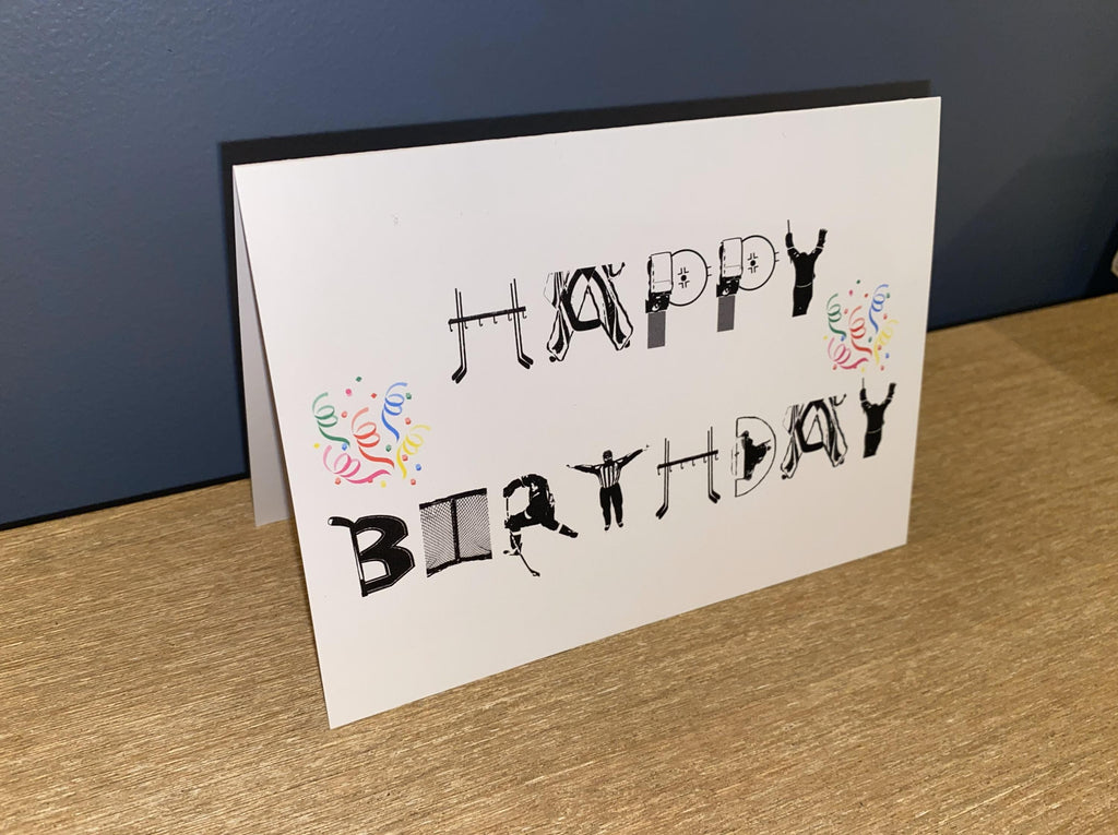 Hockey Birthday Card: Hockey Player Gift