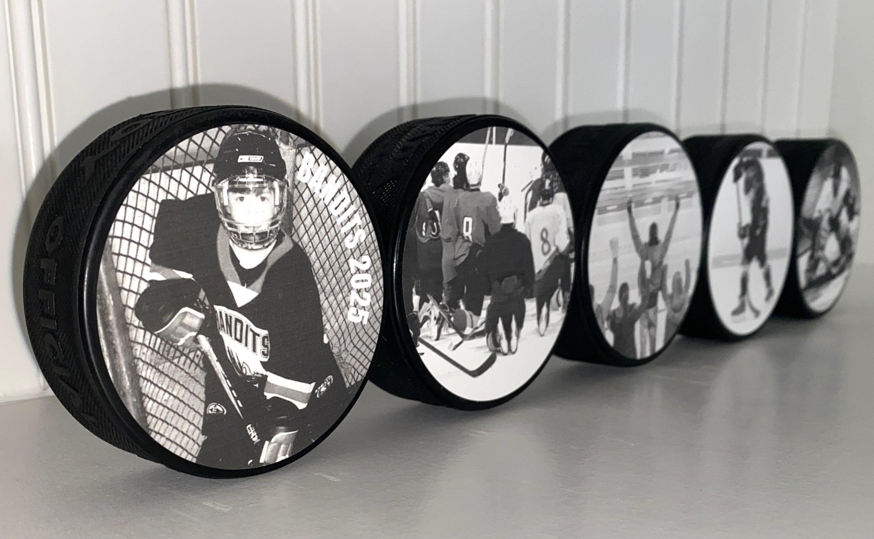 Personalized Hockey Coach Gift: Puck Photo Display, Custom Team Present
