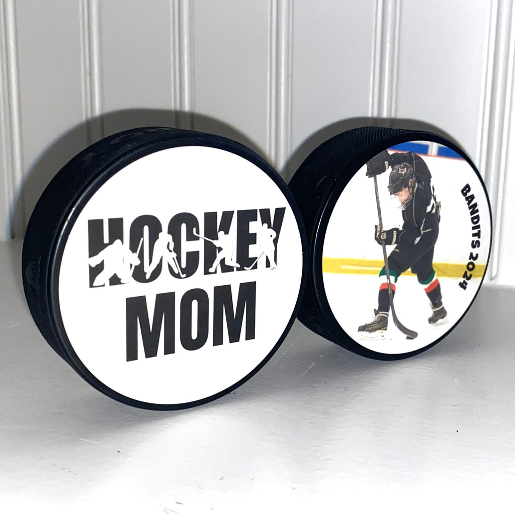 Personalized Hockey Coach Gift: Puck Photo Display, Custom Team Present
