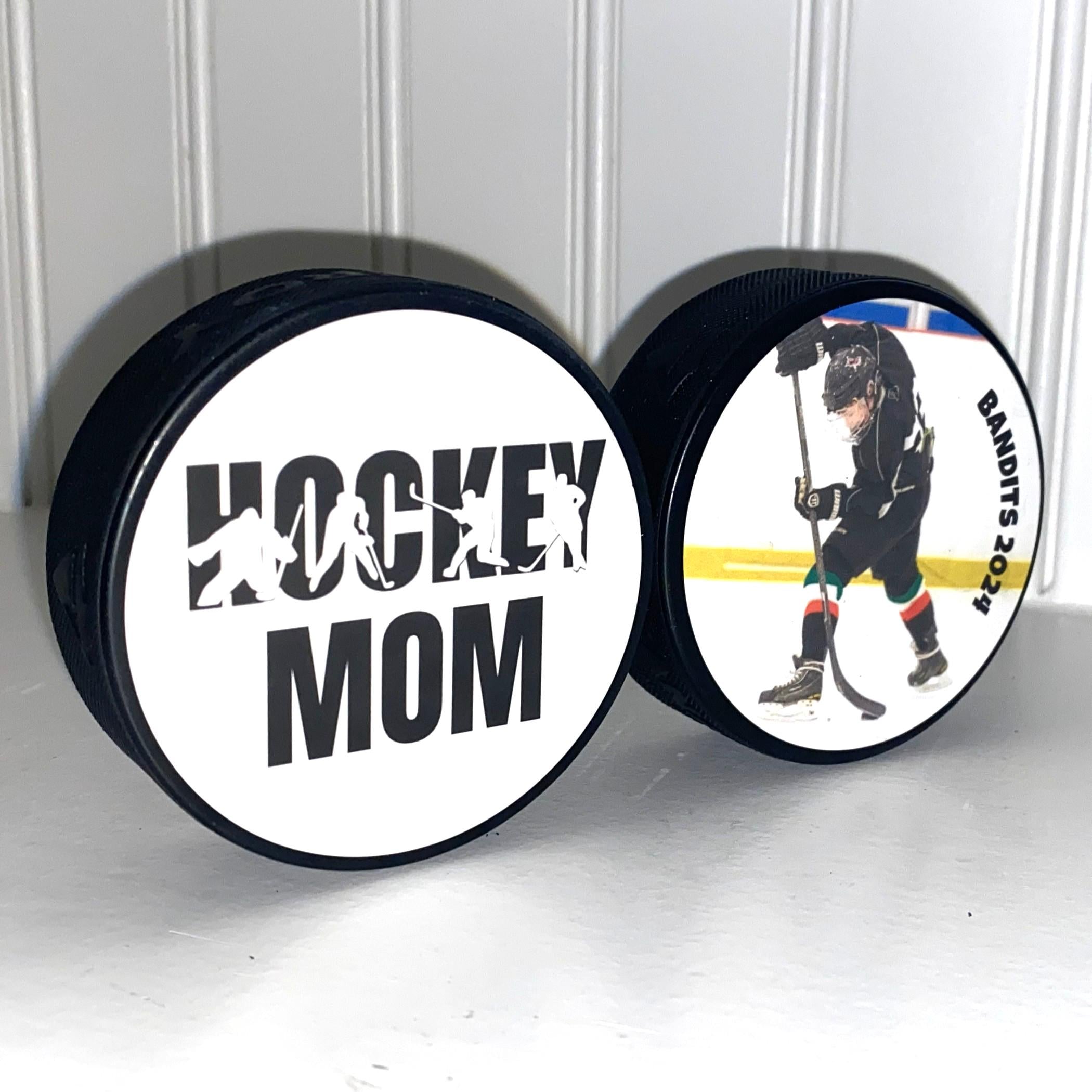 Personalized Hockey Coach Gift: Puck Photo Display, Custom Team Present