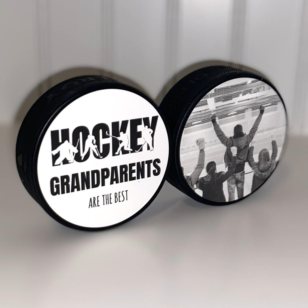 Personalized Hockey Coach Gift: Puck Photo Display, Custom Team Present