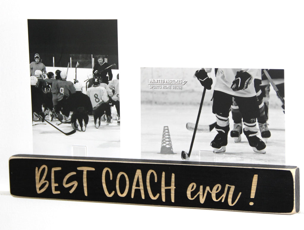 Personalized Coach Photo Display: 'Best Coach Ever' Frame, Baseball Team Gift, All Sports