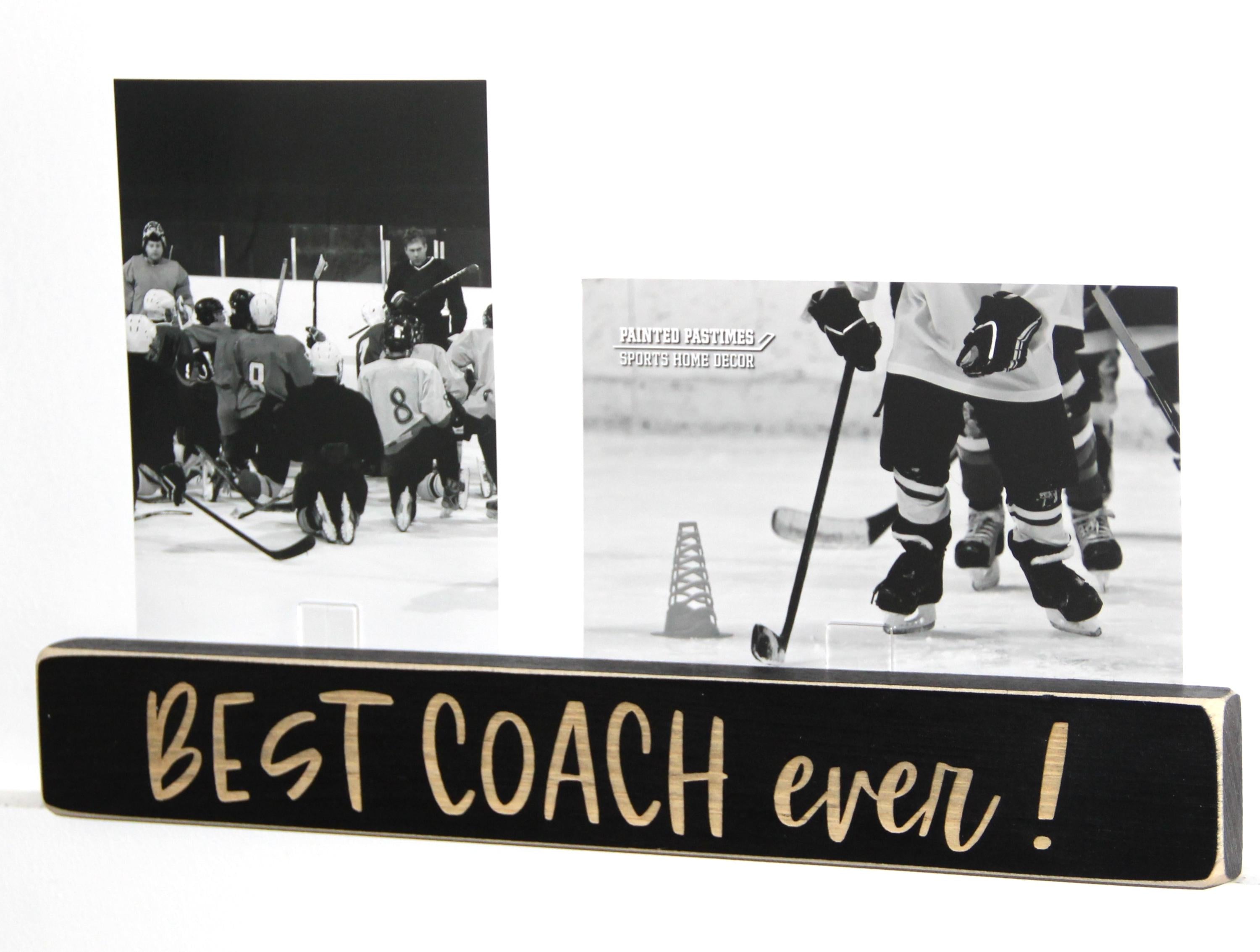 Personalized Coach Photo Display: 'Best Coach Ever' Frame, Baseball Team Gift, All Sports