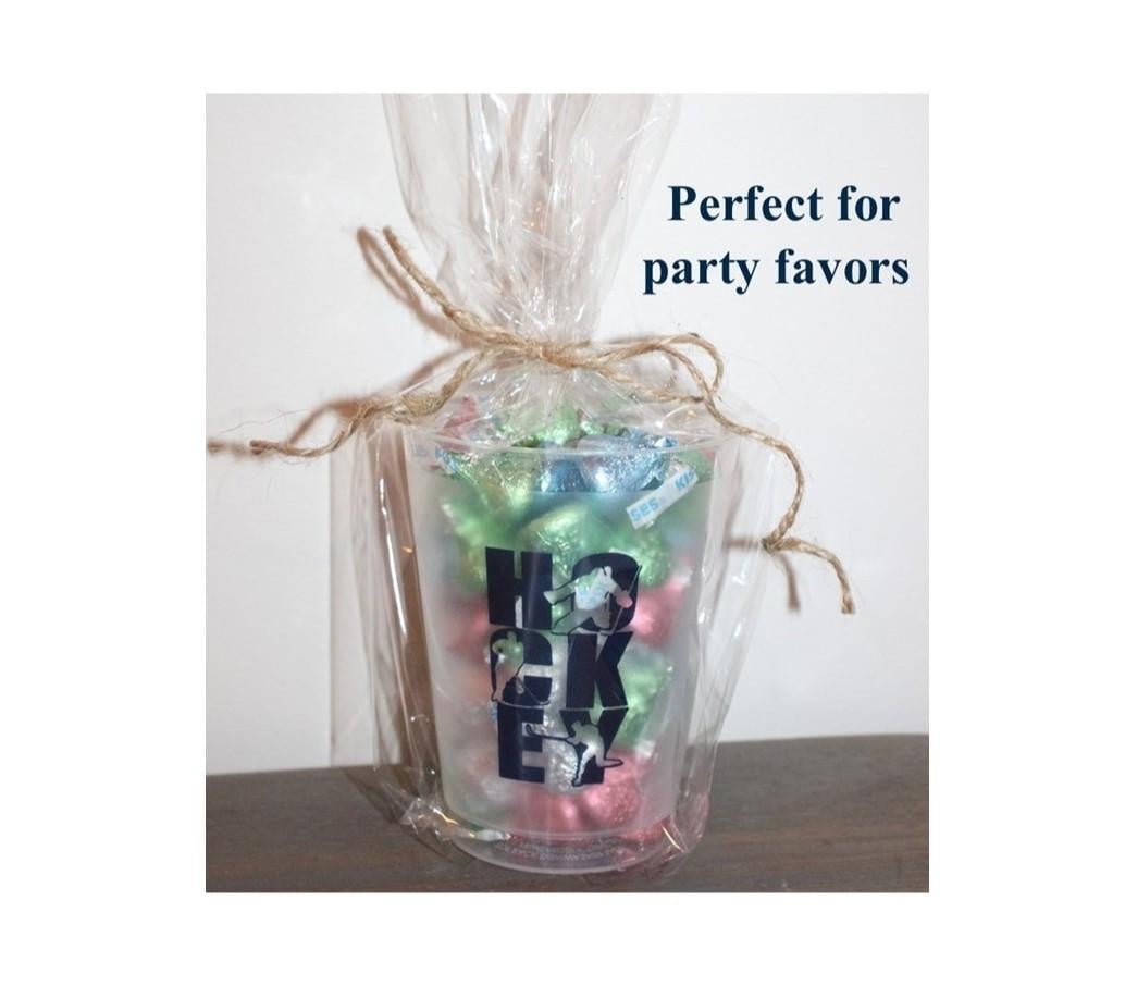 Hockey Party Cups: Frosted Plastic, Team Party Favor