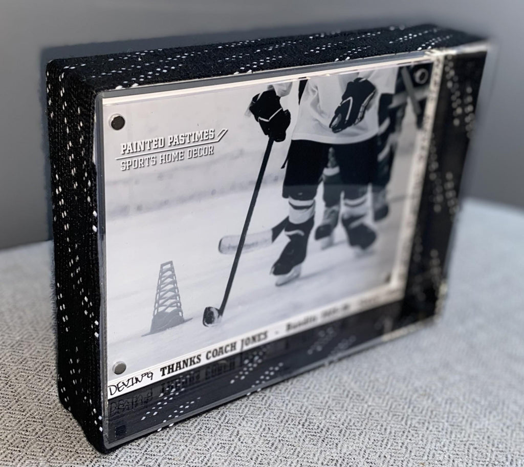 Hockey Laces Custom Photo Frame, 4x6, Coach, Player, Team Gift