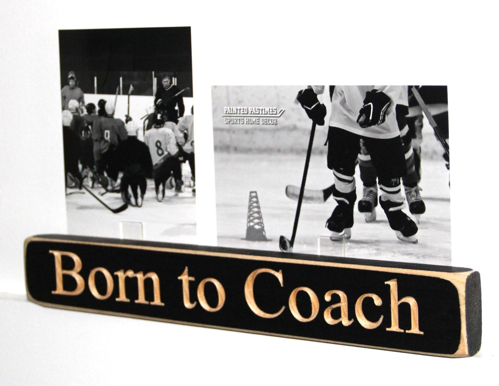 Personalized Coach Photo Display: 'Born to Coach' Frame, Lacrosse Team Gift, All Sports