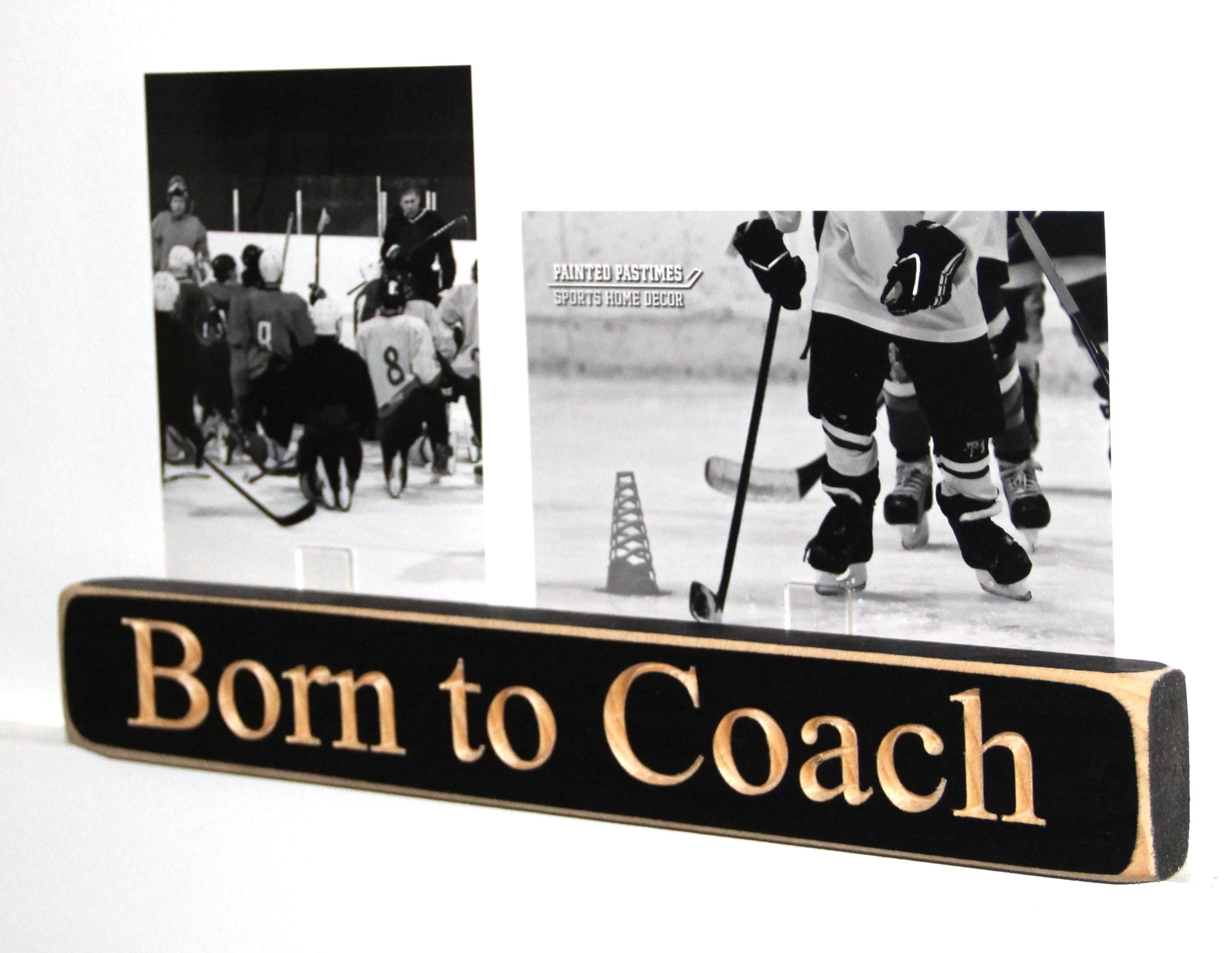 Personalized Coach Photo Display: 'Born to Coach' Frame, Lacrosse Team Gift, All Sports