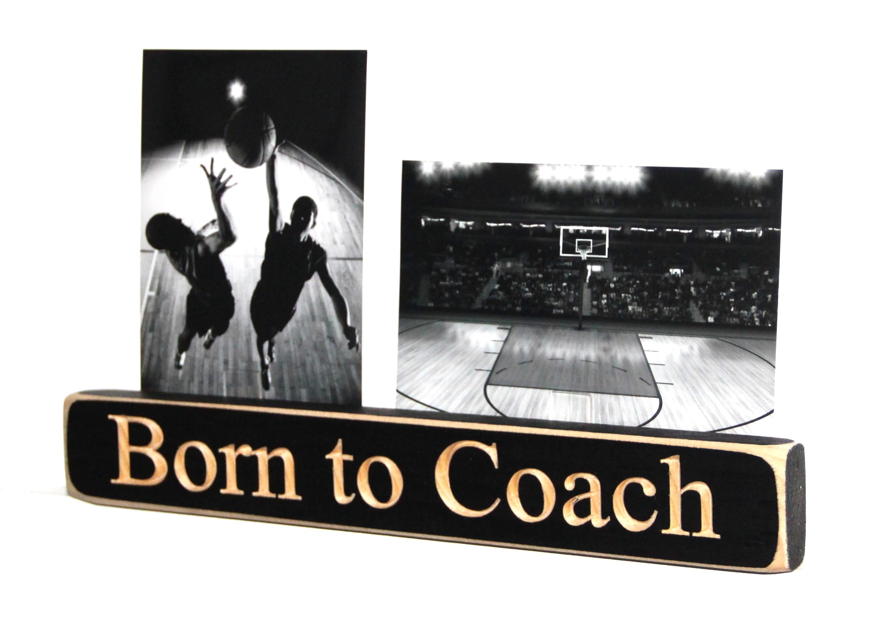Personalized Coach Photo Display: 'Born to Coach' Frame, Baseball Team Gift, All Sports