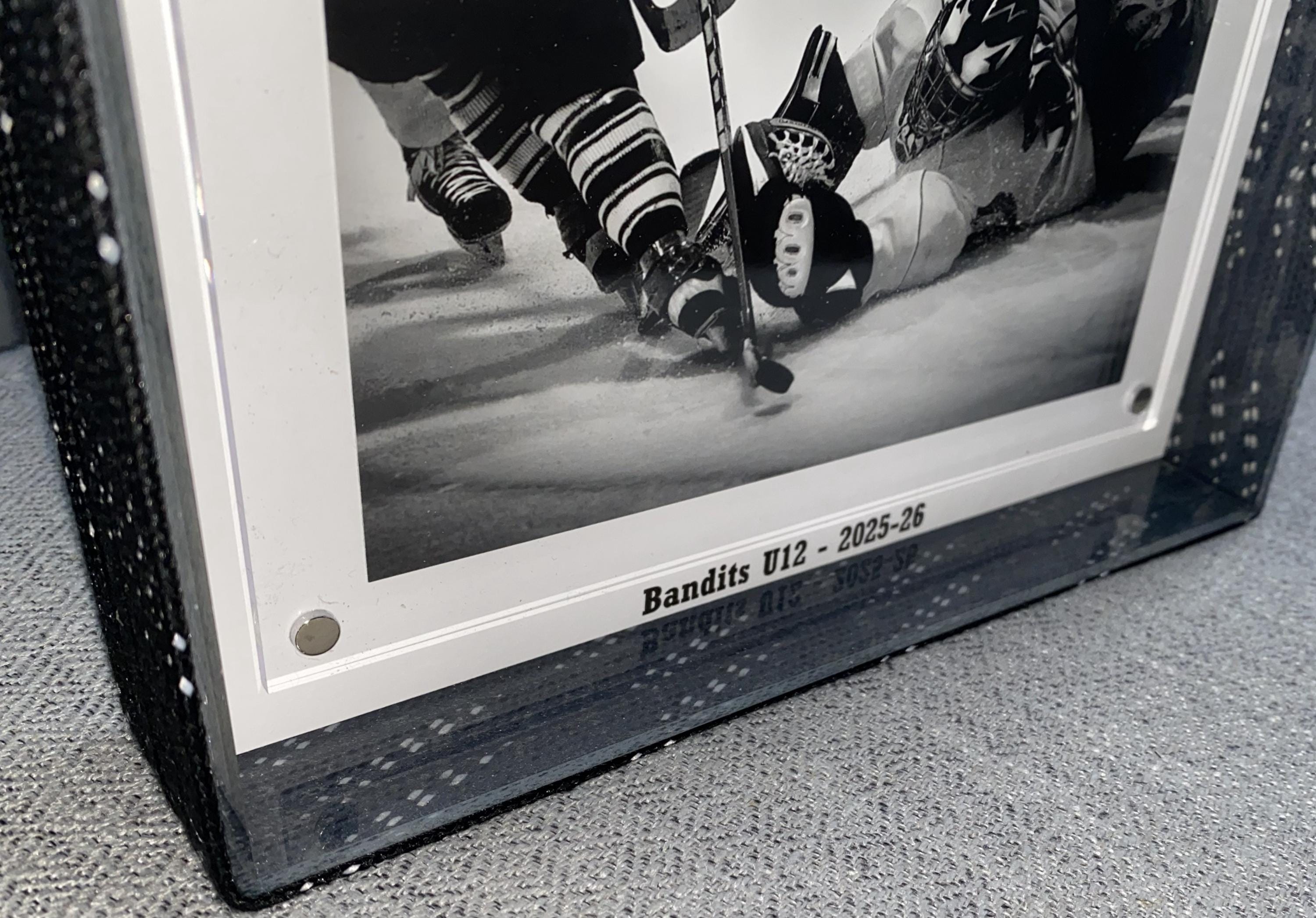 Hockey Laces Custom Photo Frame, 4x6, Coach, Player, Team Gift