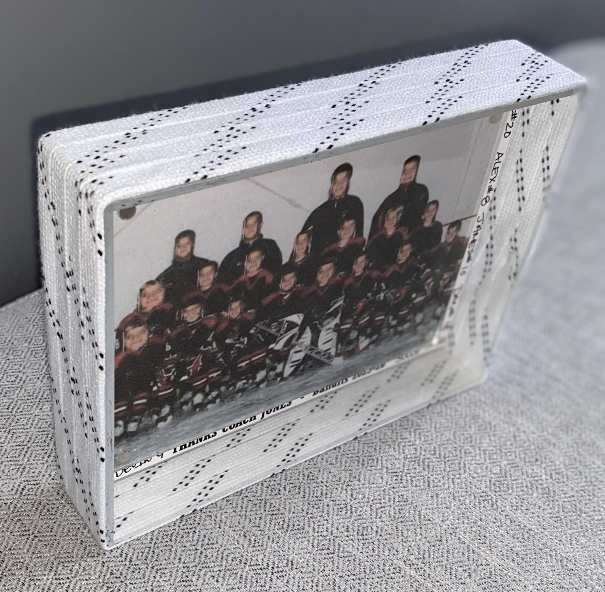 Hockey Laces Custom Photo Frame, 4x6, Coach, Player, Team Gift