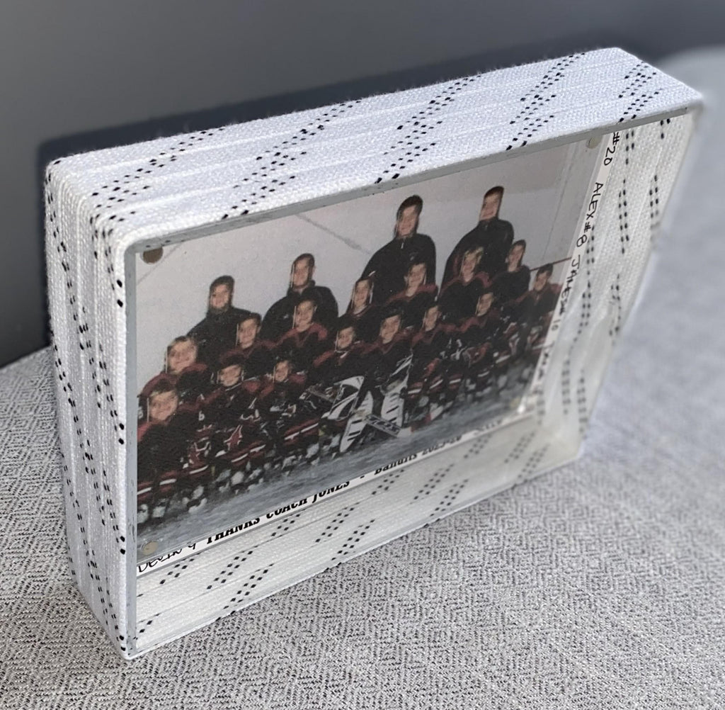 Hockey Laces Custom Photo Frame, 4x6, Coach, Player, Team Gift