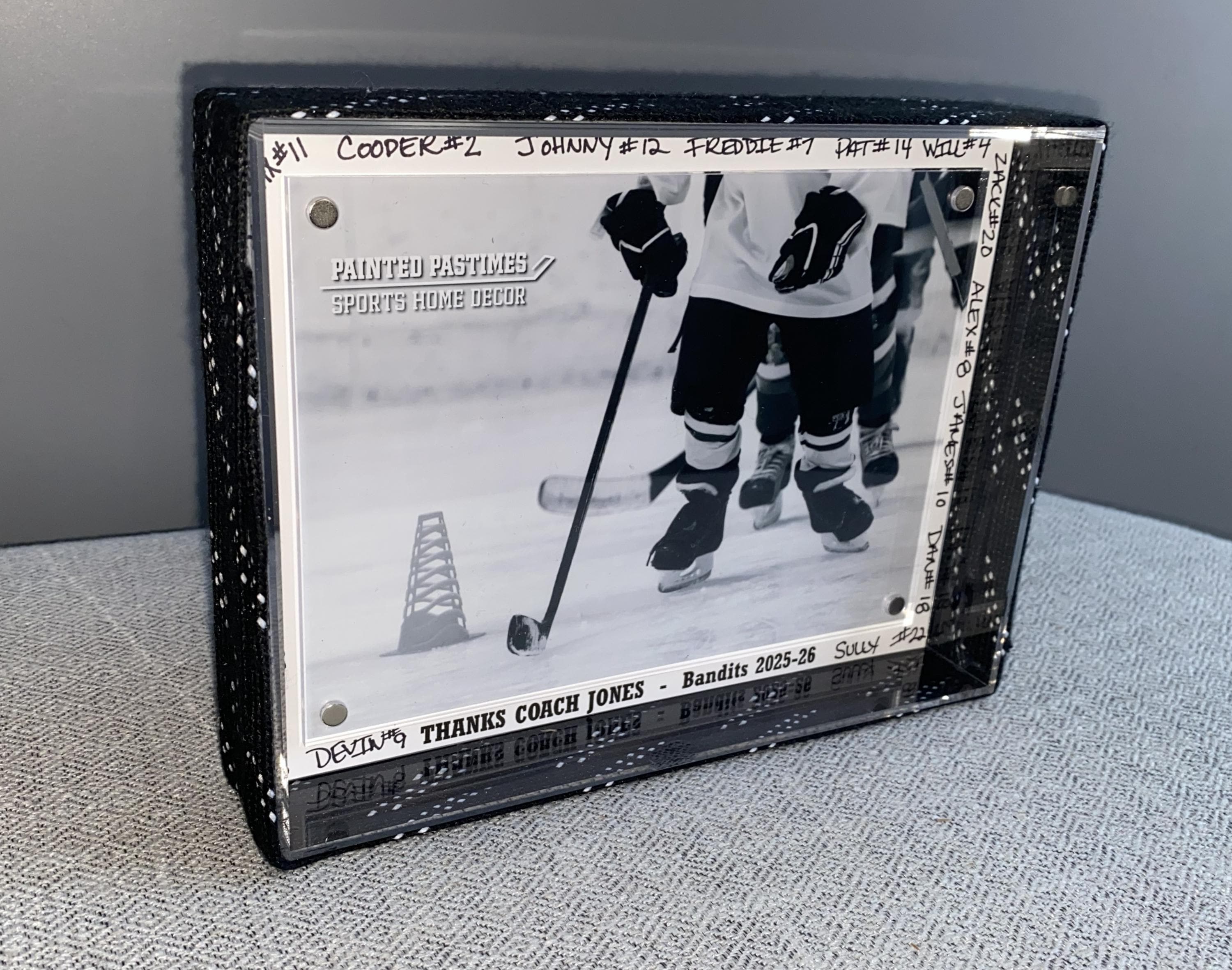 Hockey Laces Custom Photo Frame, 4x6